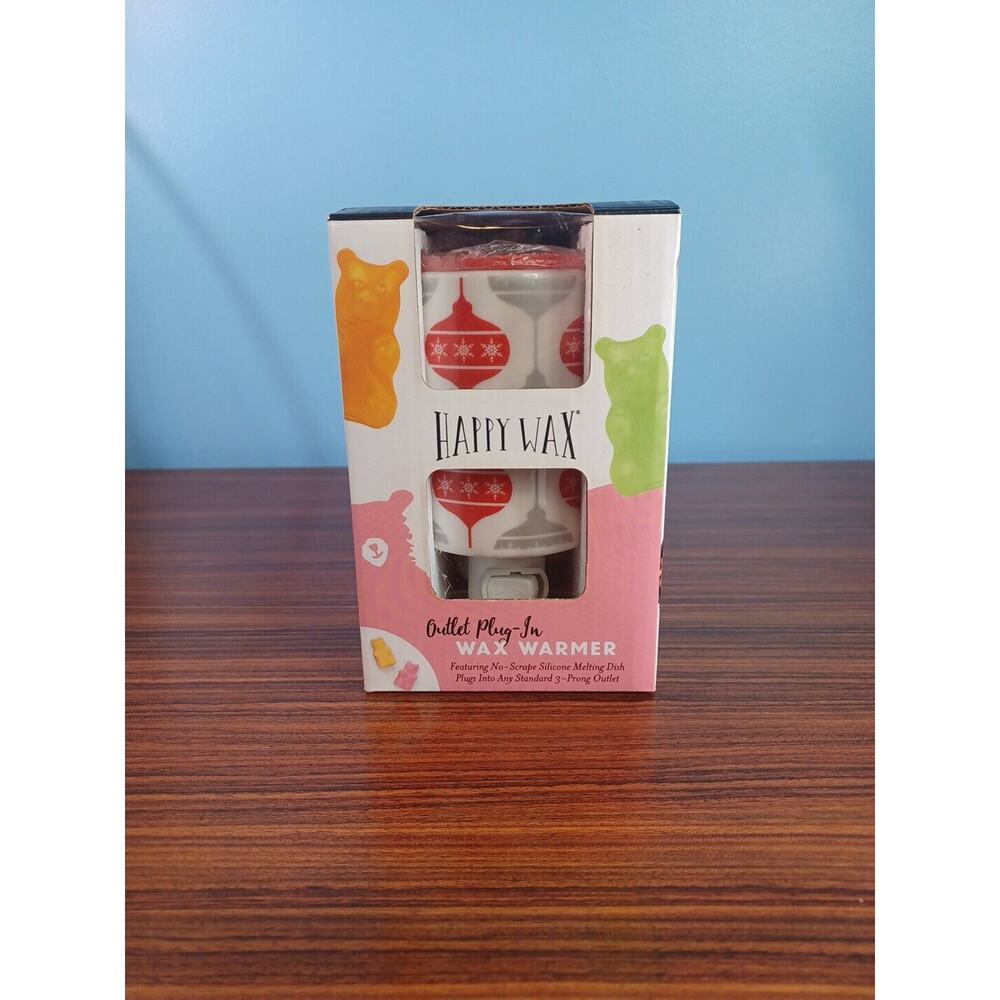 Happy Wax Outlet Plug-in Wax Warmer Christmas Bulbs Red & Silver & White